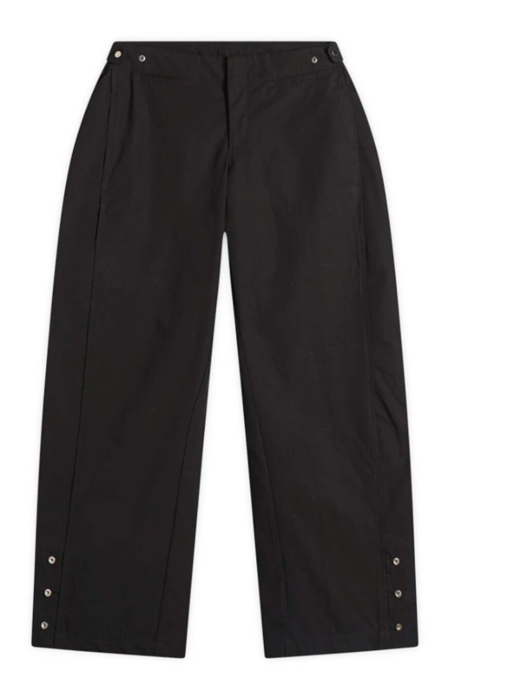 Peachy Den Jagger Trousers Blackbird Cotton Snap Cuffs SZ M NWT